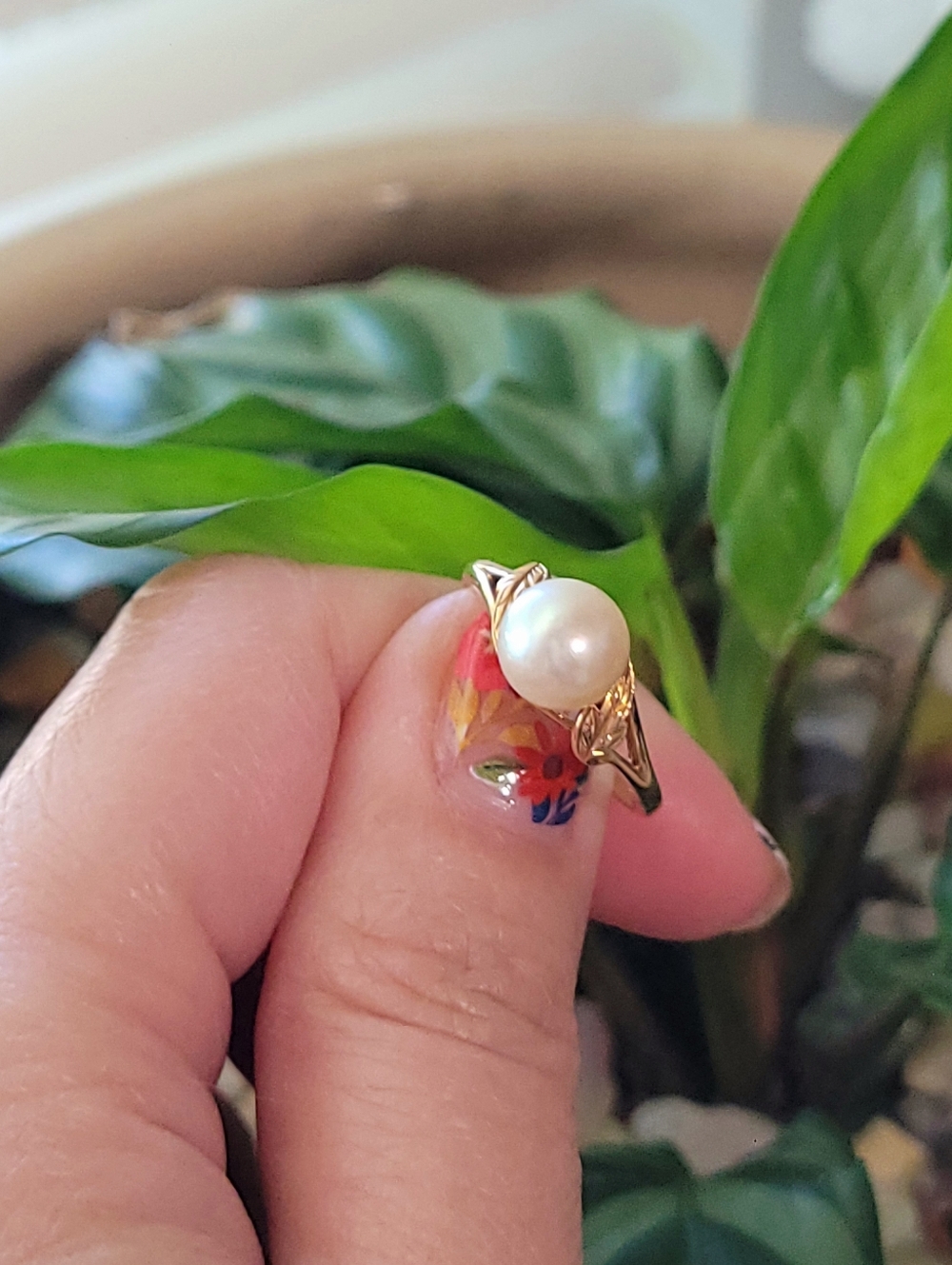 MIKIMOTO Pearl Ring in 14K Yellow Solid Gold - Picture 11 of 15